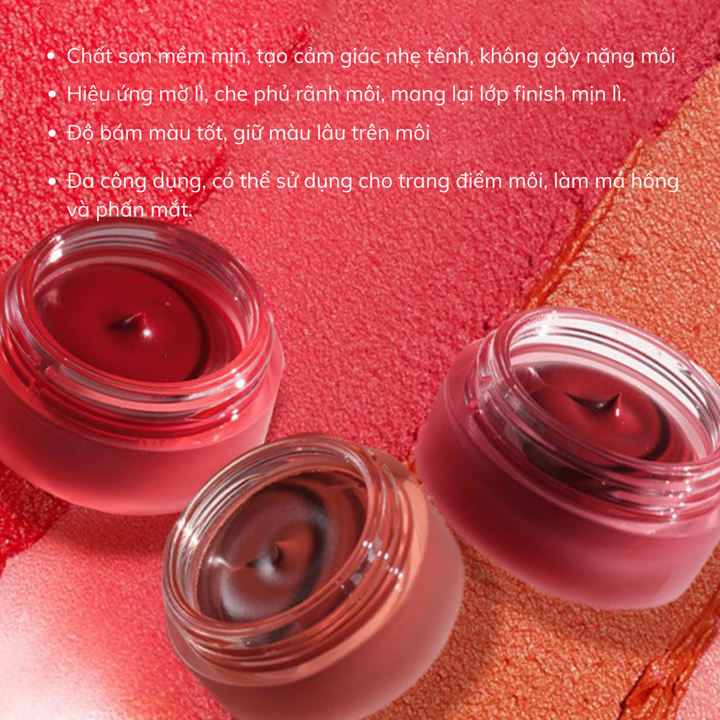 Son Môi Và Má Hồng Into You Shero Super Matte Lip & Cheek Mud 2g