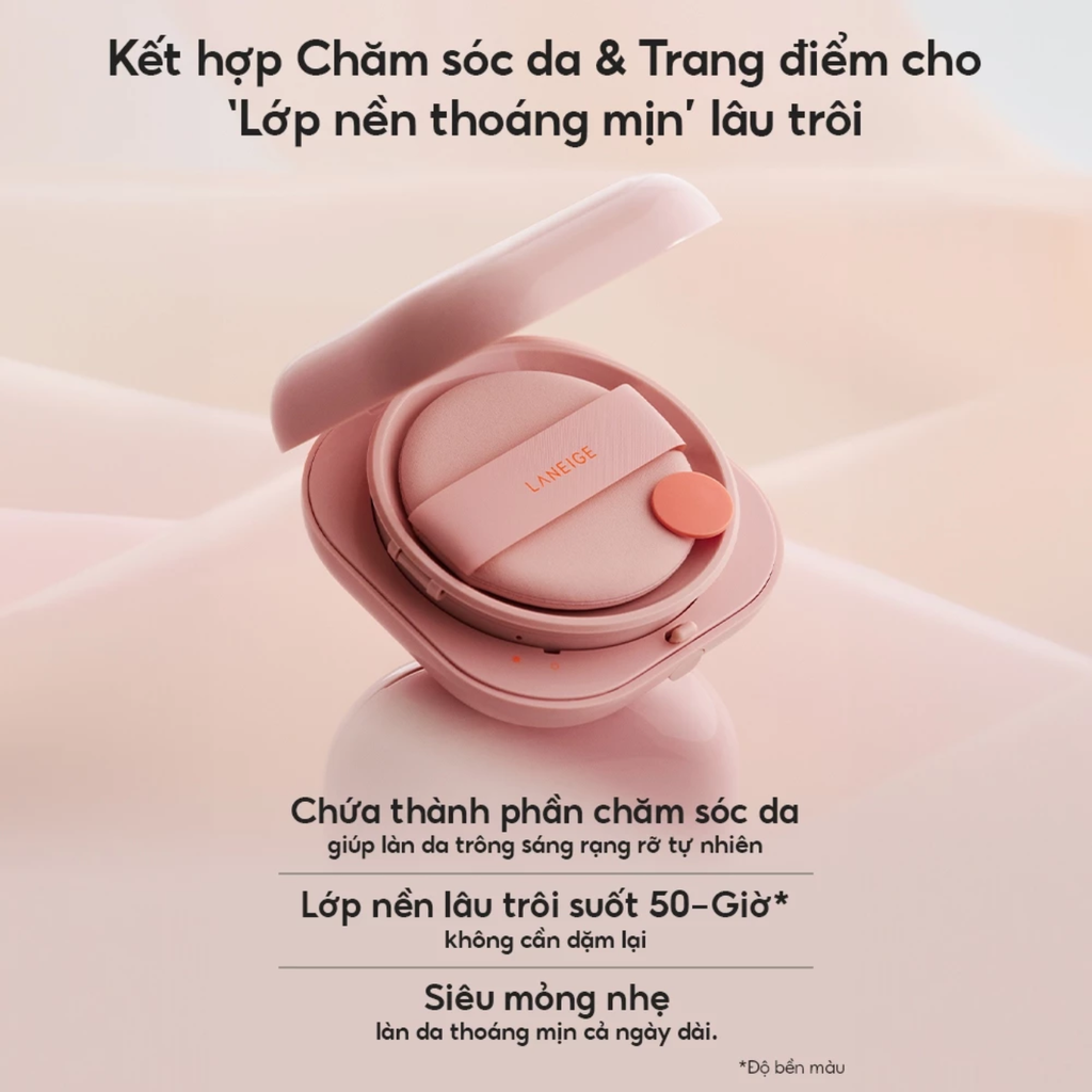 Phấn Nước Dưỡng Ẩm Laneige Neo Cushion Glow SPF46+ PA++ 15gx2 (tặng kèm lõi)