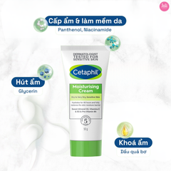 Kem Dưỡng Ẩm Cho Da Nhạy Cảm Cetaphil Moisturising Cream 50g