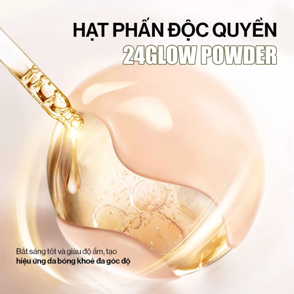 Phấn Nước Dưỡng Ẩm Glamrr Q Vegan Super Glow Cushion SPF50+/PA++++ 15g