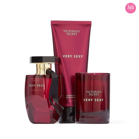 Set Nước Hoa Victoria’s Secret Very Sexy 3 Món (Candle 56g, EDP 50ml, Lotion 100ml)