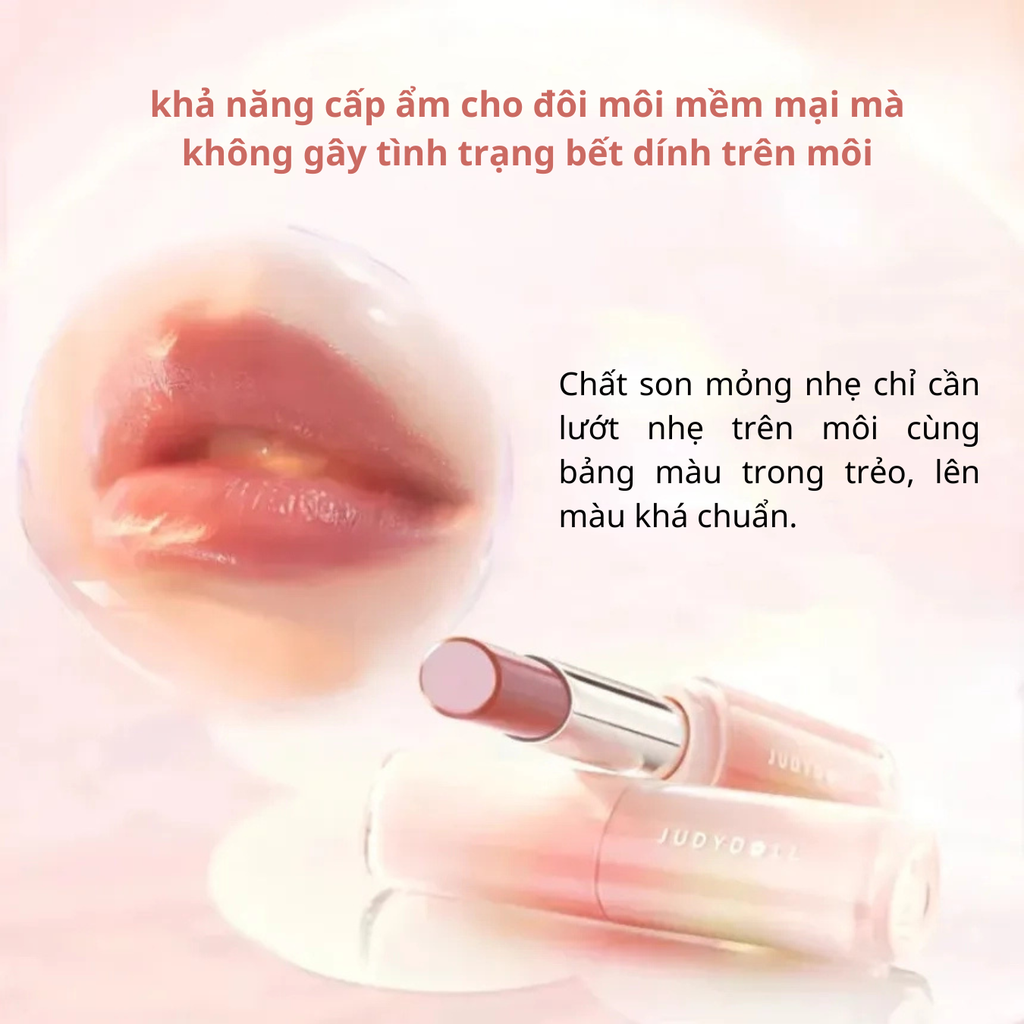 Son Dưỡng Có Màu Judydoll Watery Glow Lipstick 3g