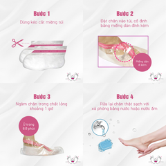 Túi Ủ Tẩy Tế Bào Chết Da Chân TO PLAN Lavender Foot Care Pack