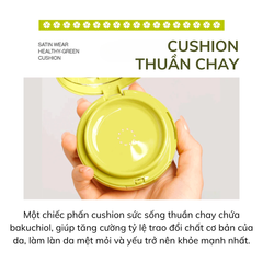 Phấn Nước Kiềm Dầu Unleashia Satin Wear Healthy-Green Cushion SPF30 PA+++ 15g