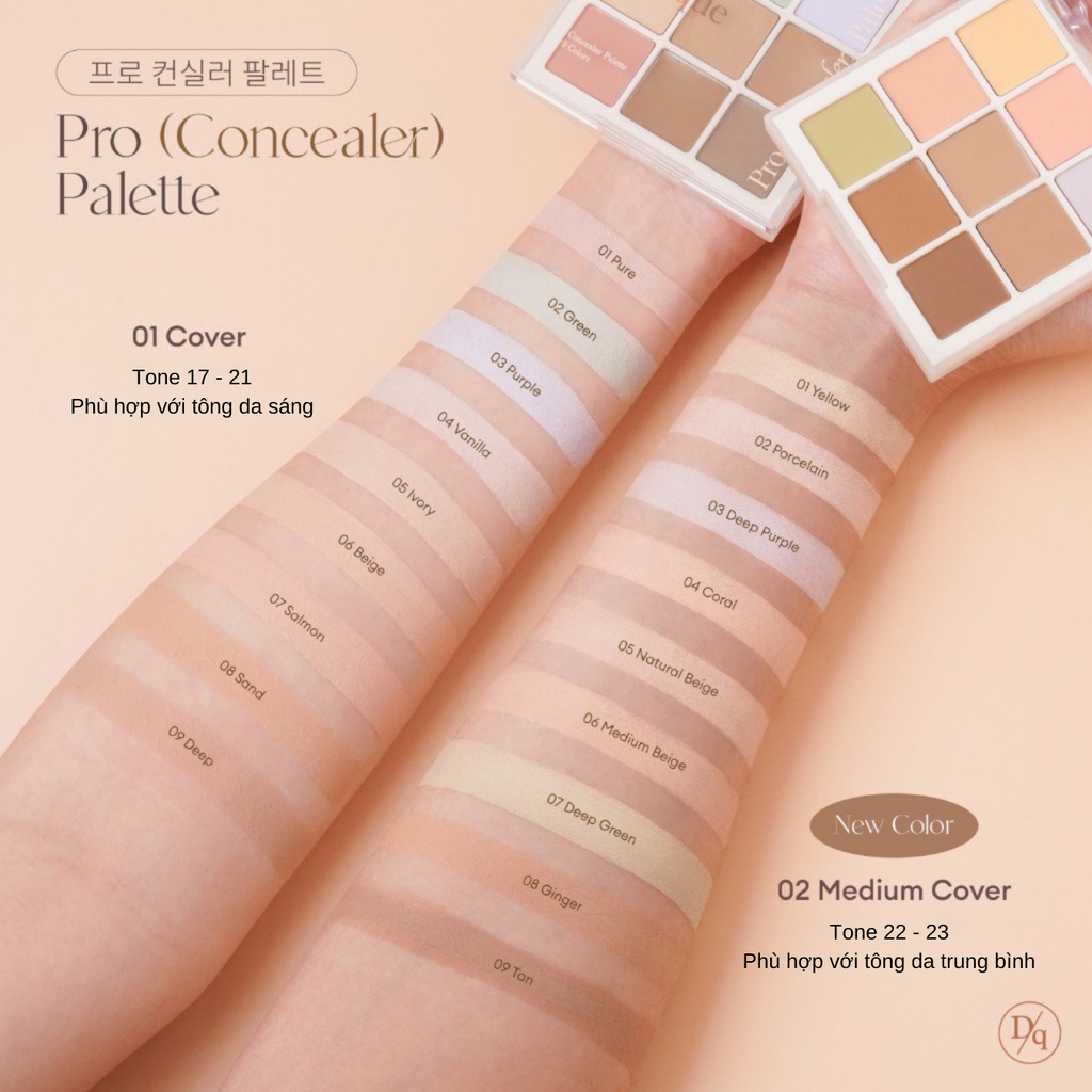 Bảng Triệt Sắc Che Khuyết Điểm Dasique Pro Concealer Palette