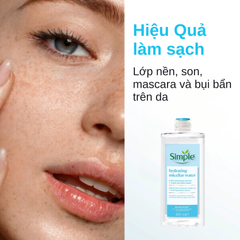 Nước Tẩy Trang Cấp Ẩm Cho Da Khô Simple Water Boost Hydrating Micellar Water 400ml
