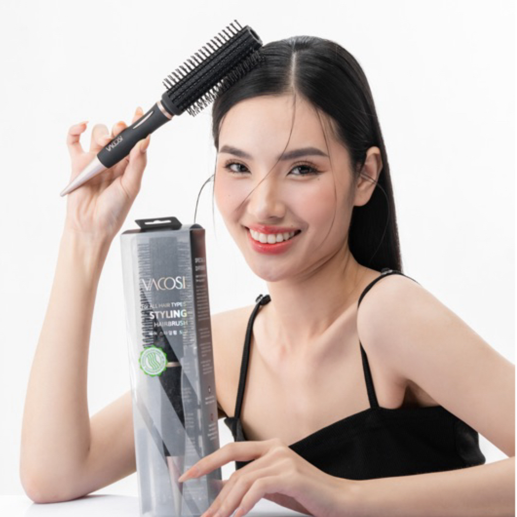 Lược Tròn Tạo Kiểu & Phồng Tóc Vacosi C11 For All Hair Types Styling Hairbrush