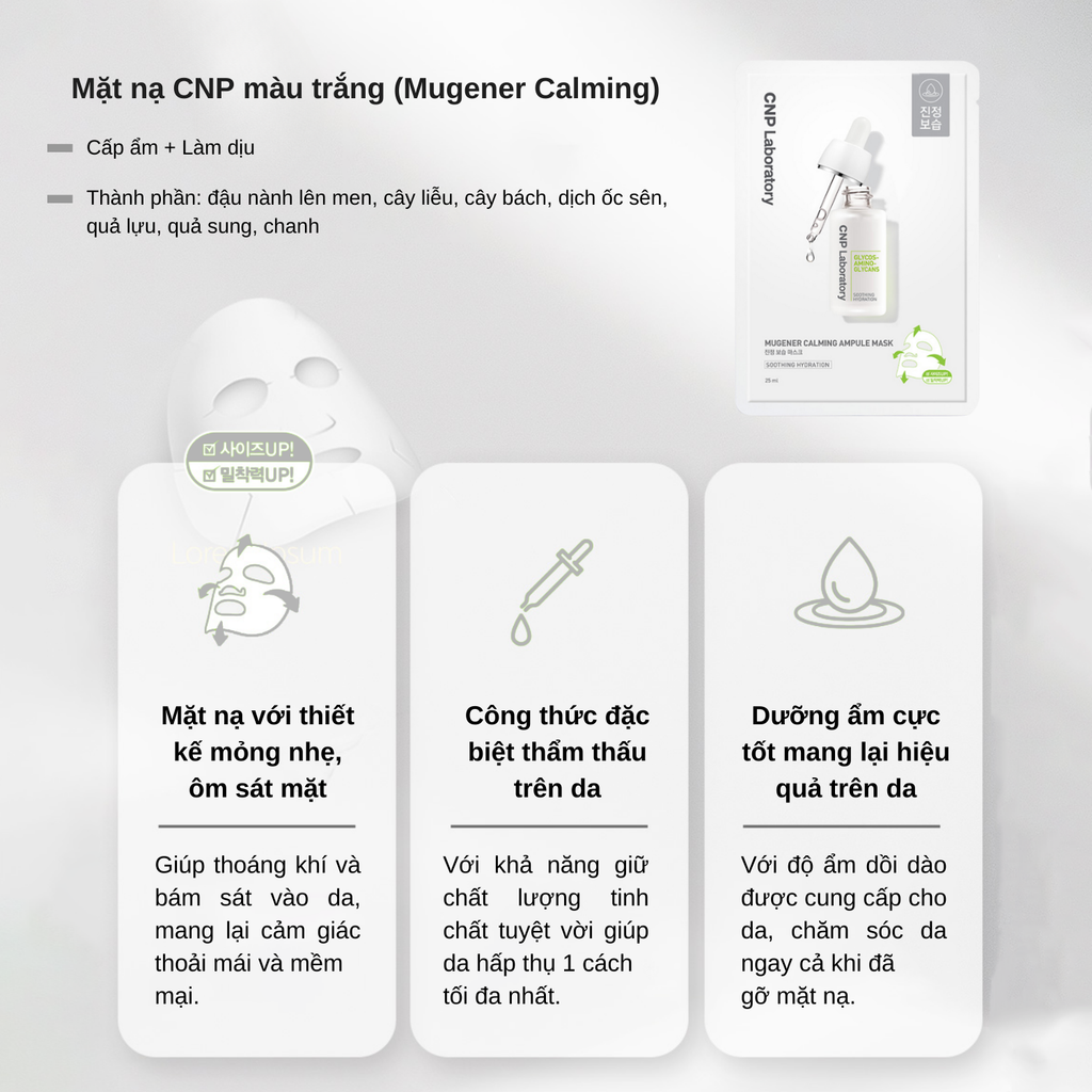 Mặt Nạ Dưỡng Da CNP Laboratory Ampule Mask 25ml
