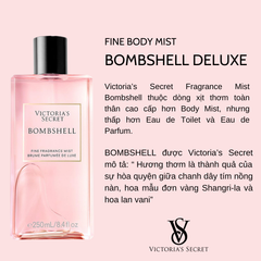 Xịt Thơm Victoria's Secret Fine Fragance Mist Brume Parfume De Luxe 250ml