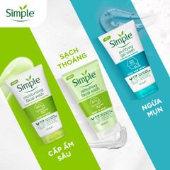 Sữa Rửa Mặt Cấp Ẩm Cho Da Khô Nhạy Cảm Simple Moisturising Facial Wash 150ml