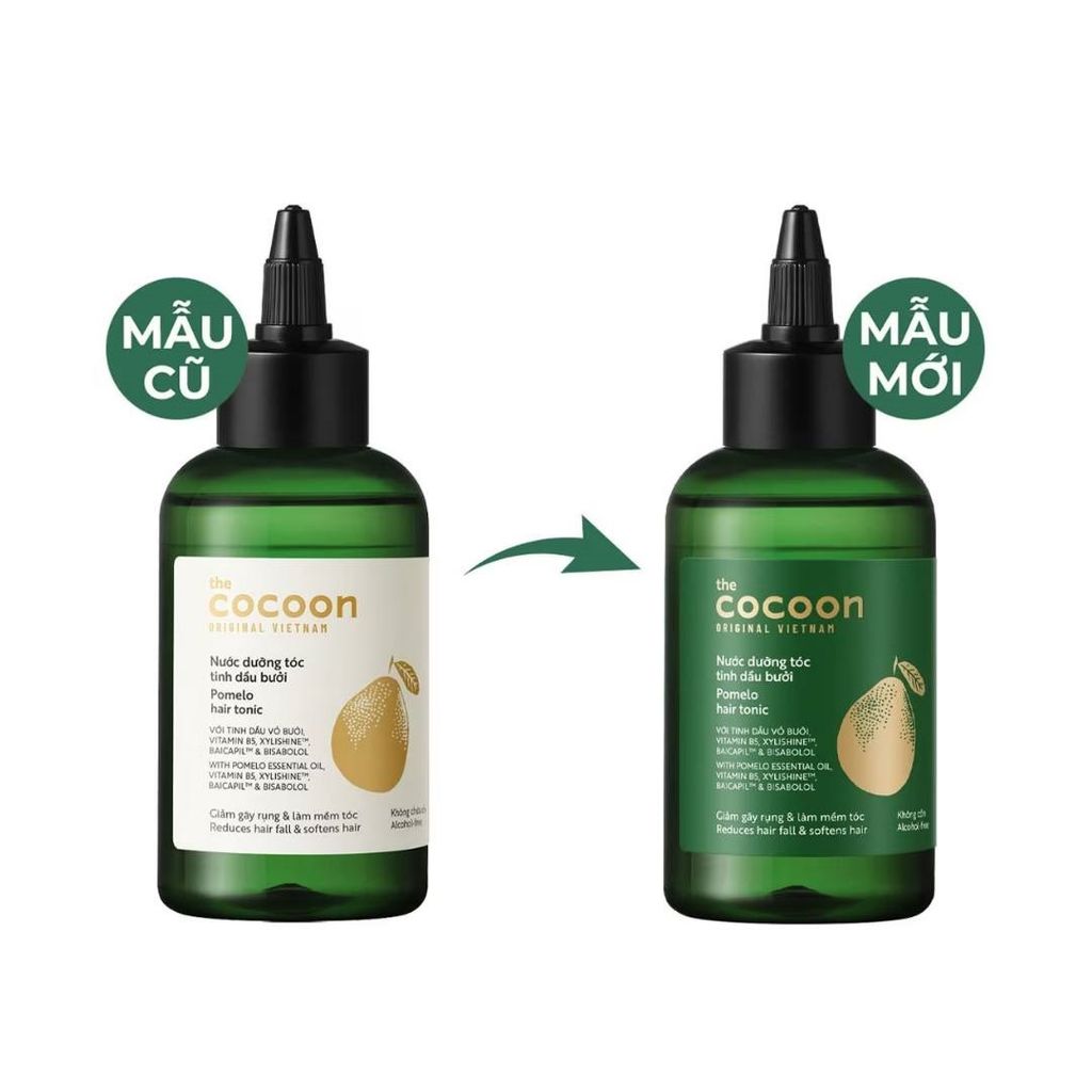 Nước Dưỡng Tóc Giảm Gãy Rụng Và Làm Mềm Tóc Tinh Dầu Bưởi The Cocoon Pomelo Hair Tonic 140ml