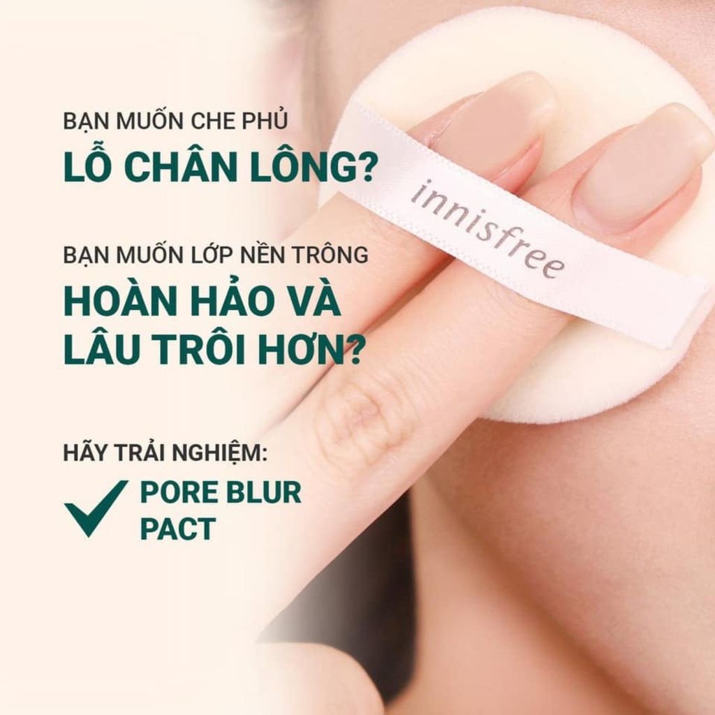Phấn Phủ Kiềm Dầu Dạng Nén innisfree Pore Blur Pact 12.5g