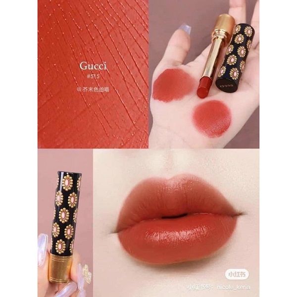 Son Thỏi Gucci Rouge De Beaute Brillant Glow & Care Lip Colour