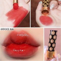 Son Thỏi Gucci Rouge De Beaute Brillant Glow & Care Lip Colour