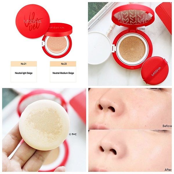 Phấn Nước MISSHA Velvet Finish Cushion SPF50 PA+++