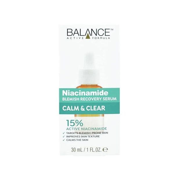 Tinh Chất Balance Ngừa Mụn Mờ Thâm Niacinamide Blemish Recovery Serum Calm & Clear 30ml