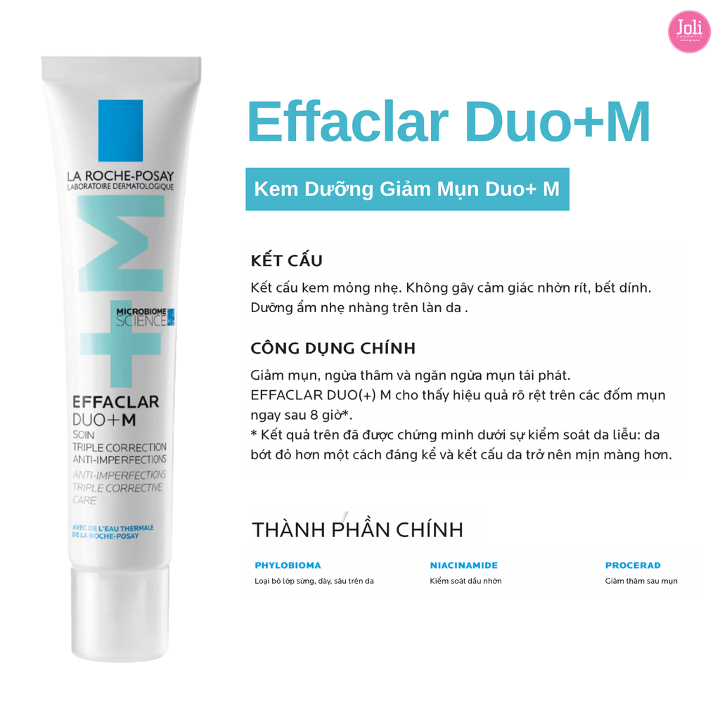 Kem Dưỡng Giảm Mụn La Roche-Posay Effaclar Duo+M 40ml