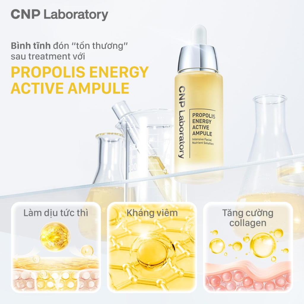 Tinh Chất Keo Ong Tái Tạo Phục Hồi Da CNP Laboratory Propolis Energy Active Ampule
