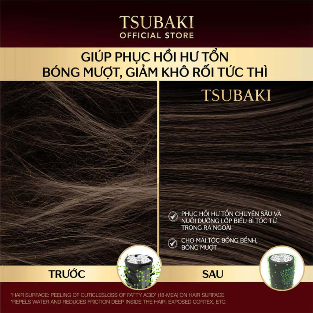 Kem Xả Dưỡng Tóc Bóng Mượt Tsubaki Premium Moist Treatment 180g