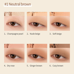 Phấn Mắt 6 Màu Too Cool For School Artclass By Rodin Blending Eyes 8g