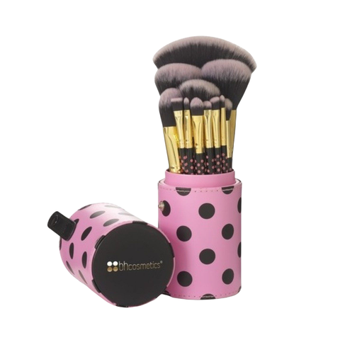 Bộ Cọ Trang Điểm 11 Cây BH Cosmetics Dot Collection Piece Pink A Dot Brush Sets