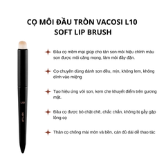 Cọ Môi Đầu Tròn Vacosi L10 Soft Lip Brush