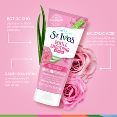 Sữa Rửa Mặt Tẩy Tế Bào Chết Hoa Hồng & Lô Hội St.Ives Gentle Smoothing Rose Water And Aloe Vera Face Scrub 170g