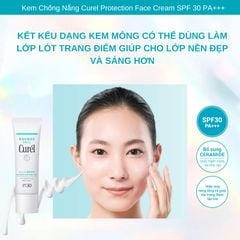 Kem Chống Nắng Curel Protection Face Cream SPF 30 PA+++ 30g