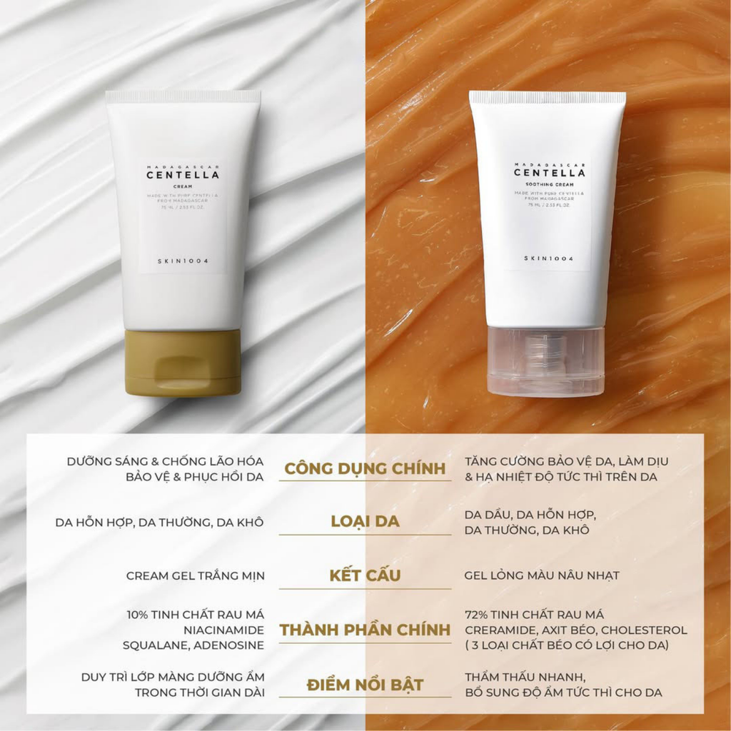 Kem Dưỡng Làm Dịu Phục Hồi Da Skin1004 Madagascar Centella Soothing Cream