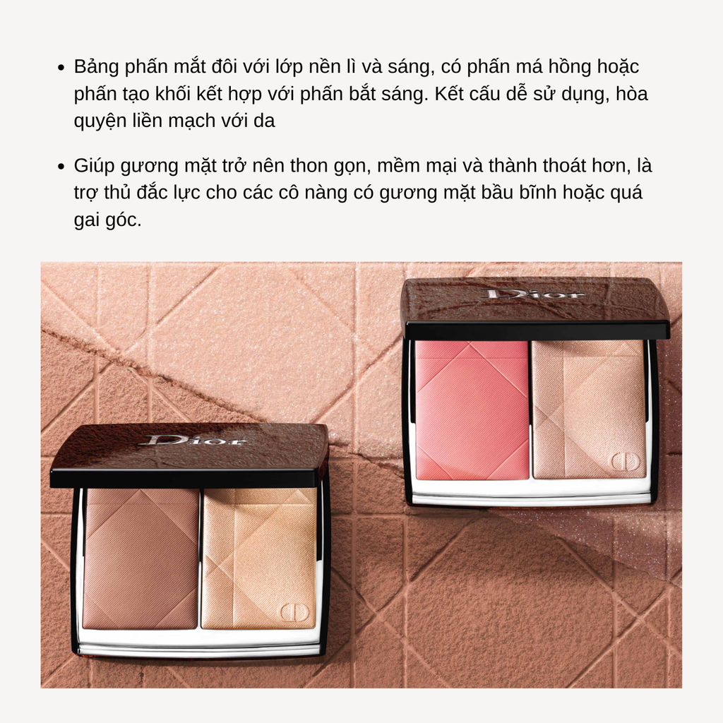 Phấn Bắt Sáng & Má Hồng Dior Rouge Blush Colour & Glow 8g