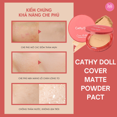 Phấn Nền Mịn Lì Cathy Doll Cover Matte Powder Pact SPF30 PA +++ 12g