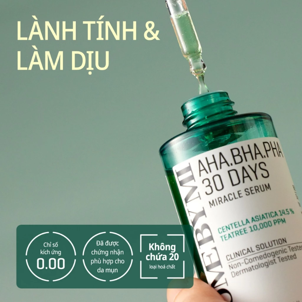 Tinh Chất Trị Mụn Some By Mi AHA-BHA-PHA 30 Days Miracle Serum 50ml