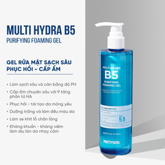 Gel Rửa Mặt Làm Sạch Sâu Prettyskin Multi Hydra B5 Purifying Foaming Gel 300ml