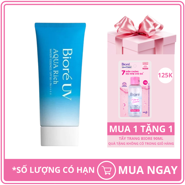 Kem Chống Nắng Dưỡng Ẩm Da Bioré UV Aqua Rich Watery Essence SPF50+/PA++++ 50g