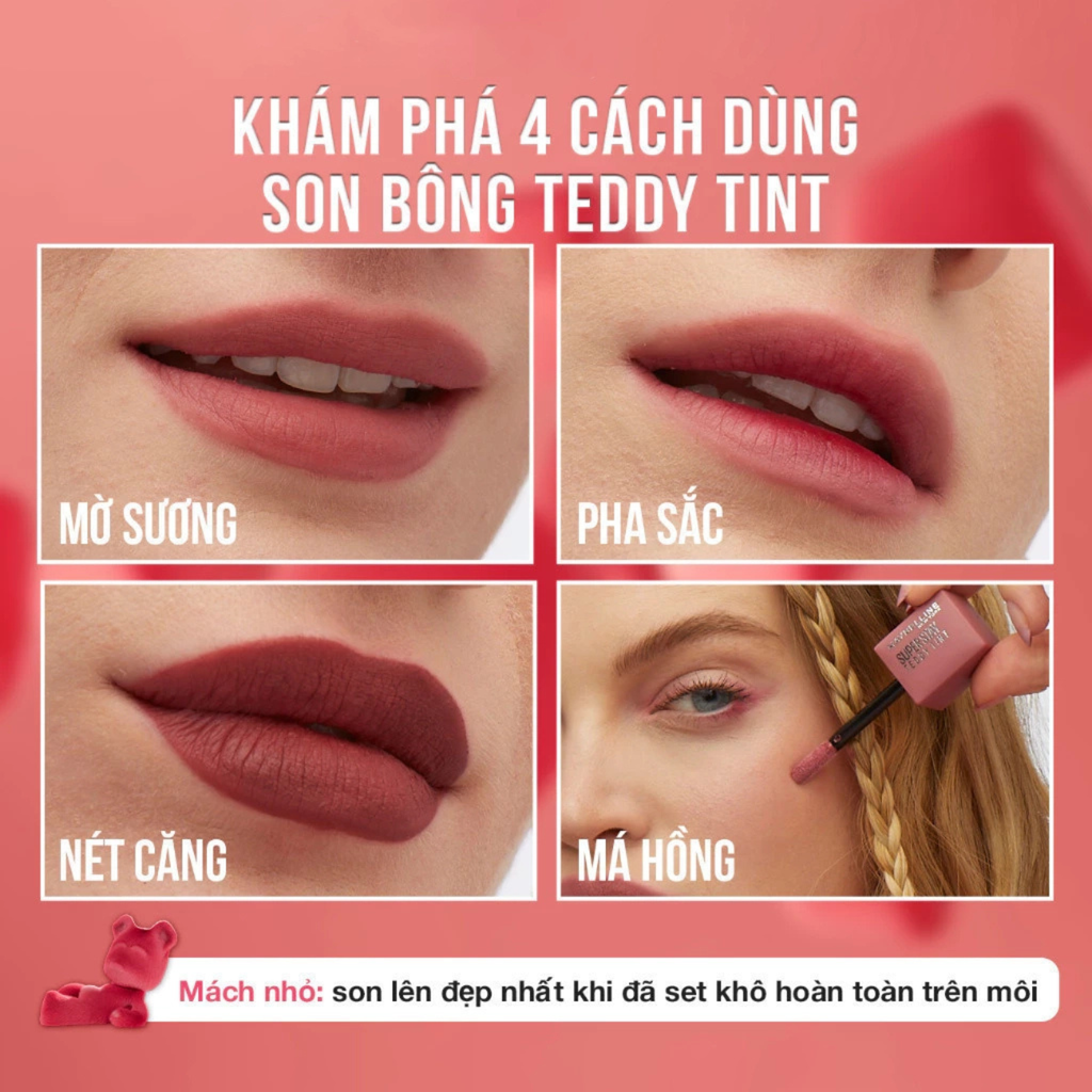 Son Kem Maybelline Superstay Teddy Tint 5ml