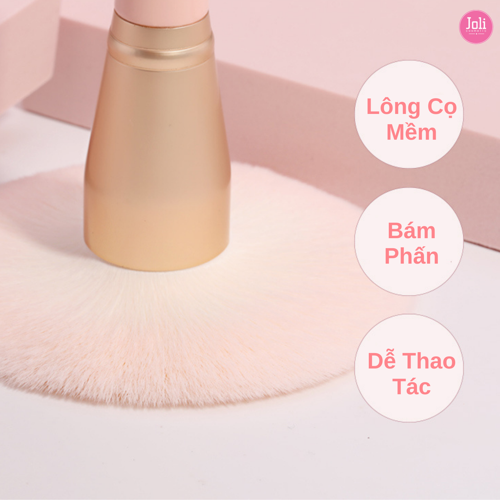 Bộ Cọ Trang Điểm 14 Cây MSQ Piggy Pink Brush Set With Cosmetic Case