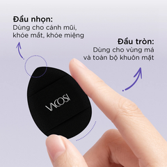 Bông Cushion Vacosi BP55 Xỏ Ngón Mini Màu Đen 5 Cái