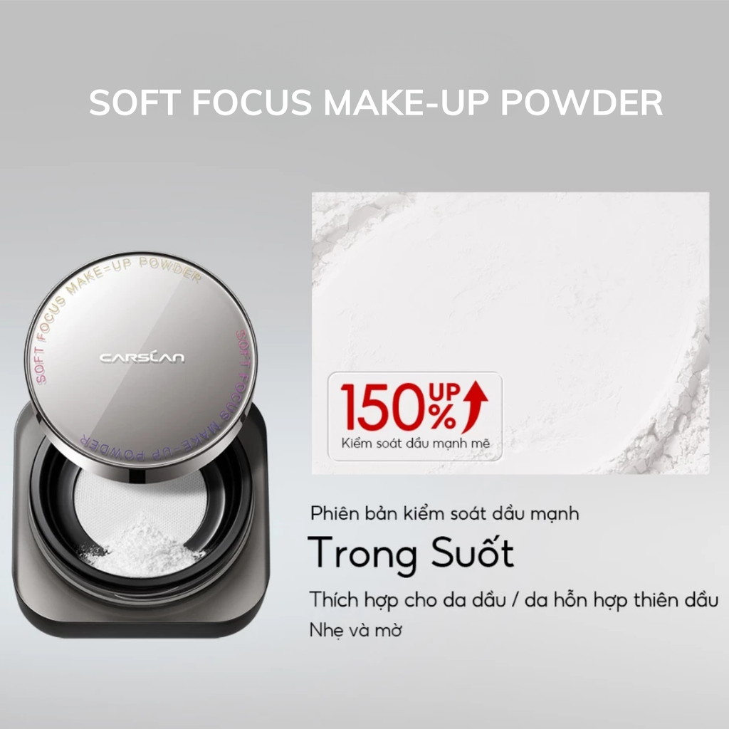 Phấn Phủ Dạng Bột Kiềm Dầu Carslan Soft Focus Make-Up Powder 8g