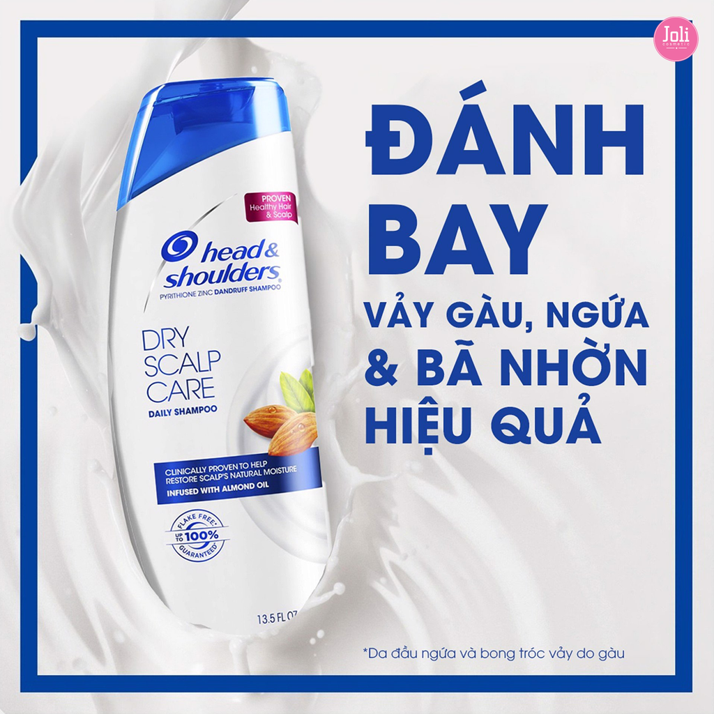Gội Xả Dưỡng Ẩm Da Đầu Khô Head & Shoulders Dry Scalp Care 2in1 Almond Oil 700ml