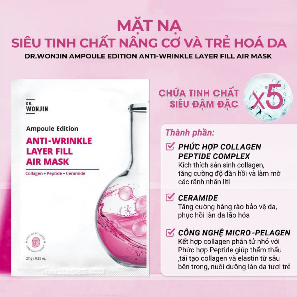 Mặt Nạ Wonjin Ampoule Edition Fill Air Mask 27g