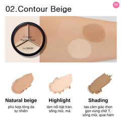 Kem Che Khuyết Điểm The Saem Cover Perfection Triple Pot Concealer