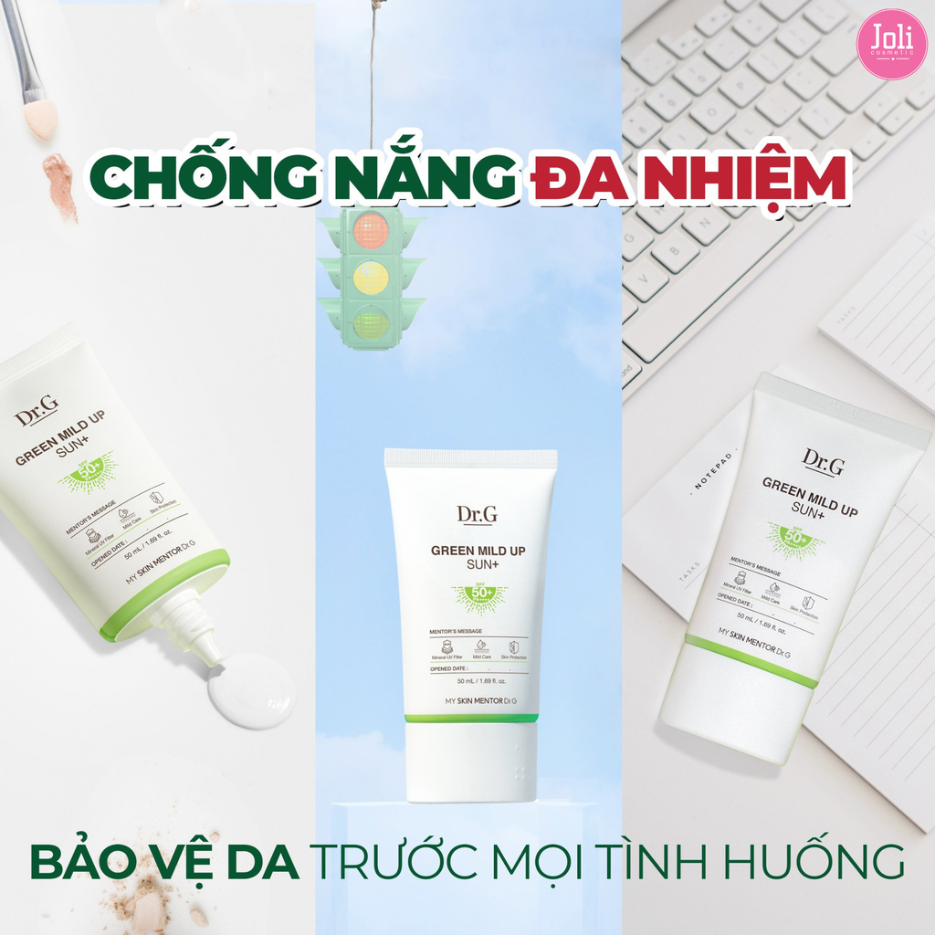 Kem Chống Nắng Cho Da Nhạy Cảm Dr.G Green Mild Up Sun SPF 50+ PA++++