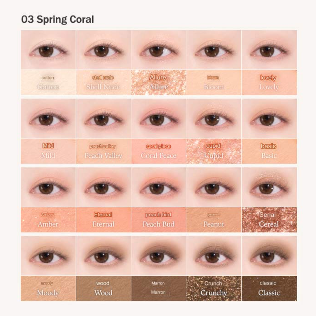 Bảng Phấn Mắt 20 Màu Dasique Mood Shadow Palette 10.5g