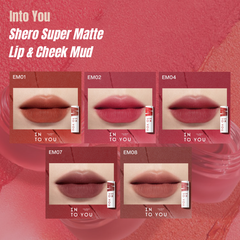 Son Môi Và Má Hồng Into You Shero Super Matte Lip & Cheek Mud 2g