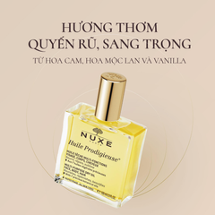 Dầu Dưỡng Đa Năng Dưỡng Ẩm Cho Da Mặt, Body Và Tóc Nuxe Huile Prodigieuse Multi-Purpose Dry Oil