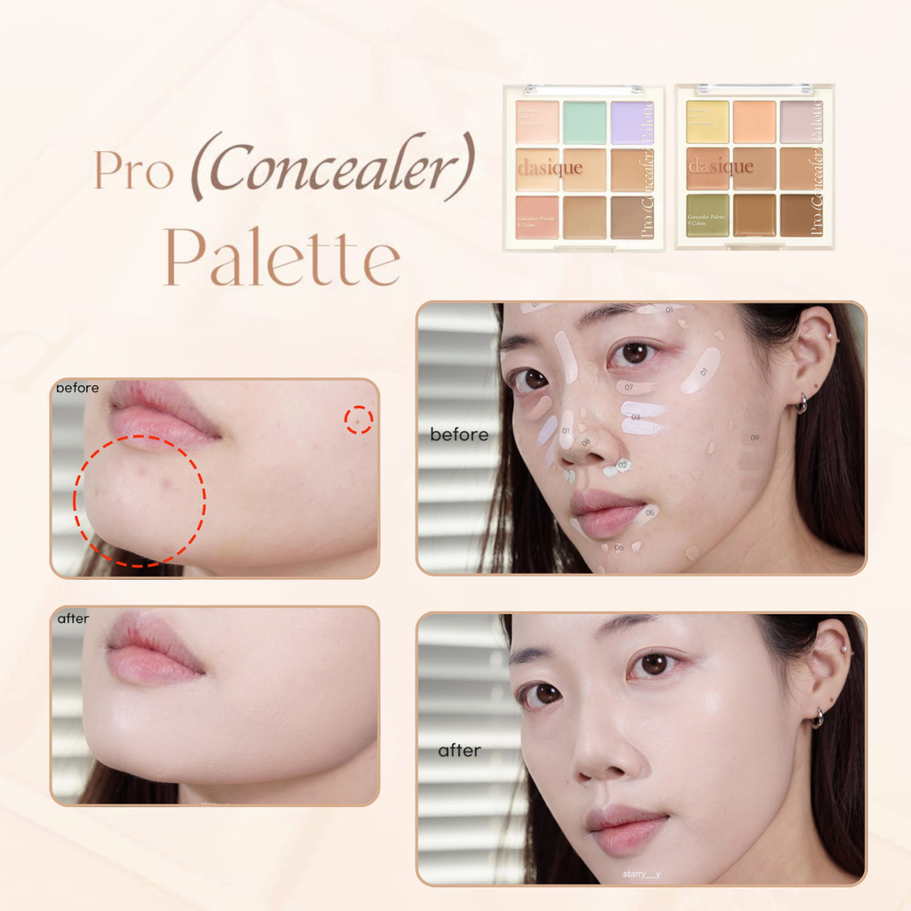 Bảng Triệt Sắc Che Khuyết Điểm Dasique Pro Concealer Palette