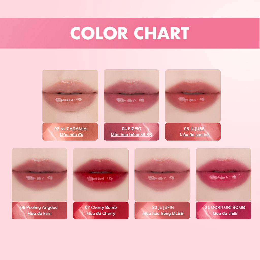 Son Tint Lì Căng Bóng Romand The Juicy Lasting Tint 3.5g