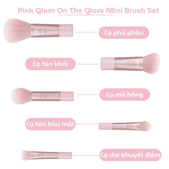Bộ Cọ Trang Điểm 10 Cây Kèm Túi BH Cosmetics Glam On The Glow Mini Brush Set