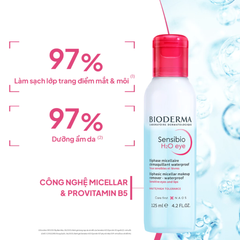 Nước Tẩy Trang Mắt Môi Bioderma Sensibio H2O Eye 125ml