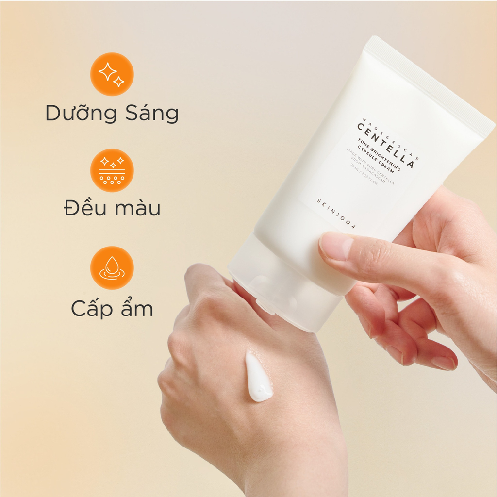 Kem Dưỡng Cấp Ẩm Dưỡng Sáng Da Skin1004 Madagascar Centella Tone Brightening Capsule Cream 75ml